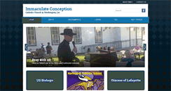 Desktop Screenshot of immaculate-conception-washington.org
